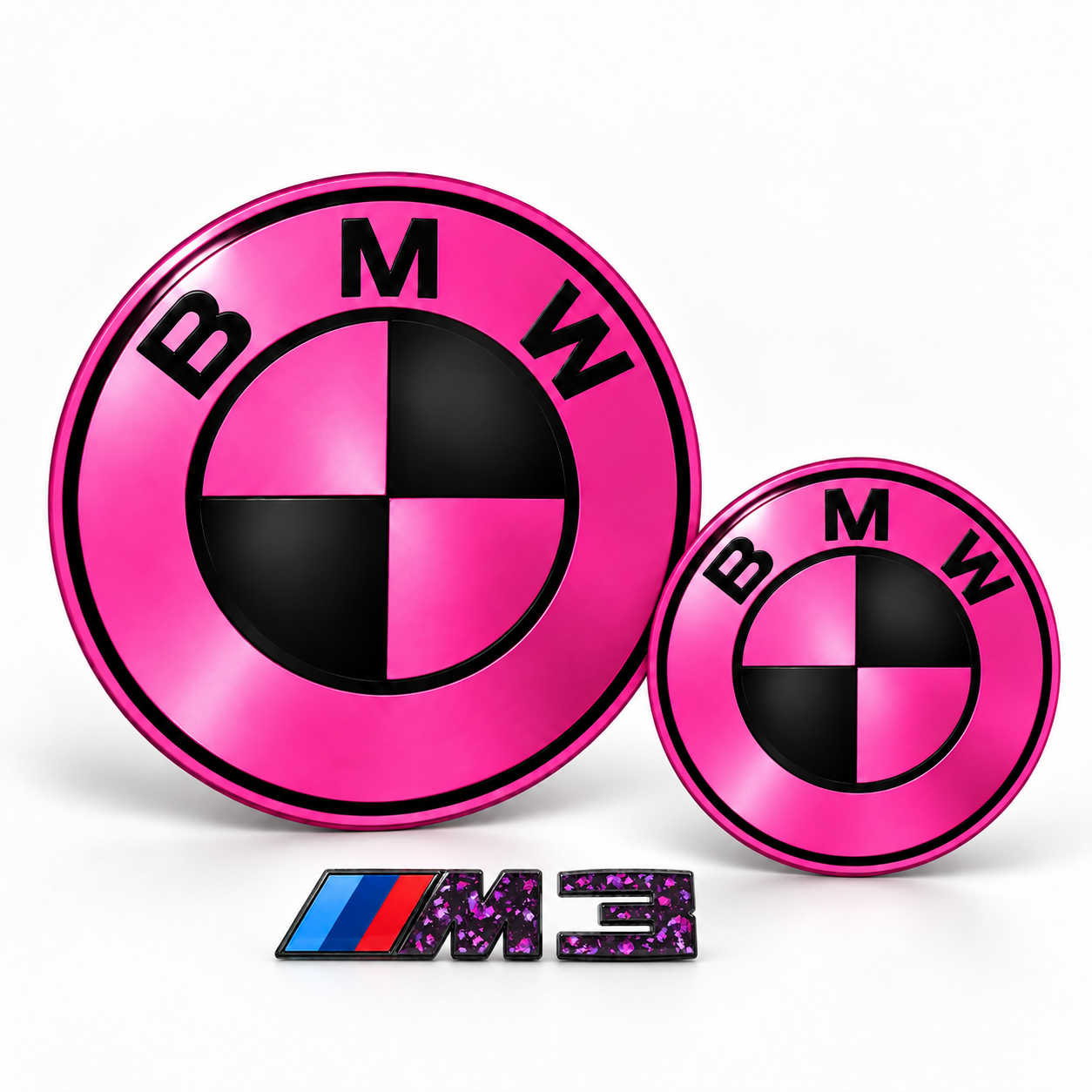 Pack de Insignias BMW - Efecto Espejo